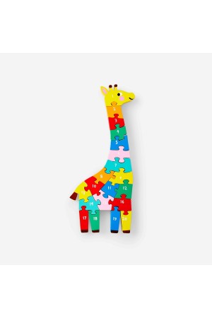 Wooden puzzle giraffe