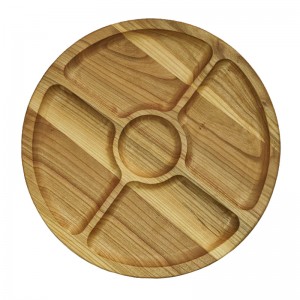 Wooden plate for 5 sections diameter 15.7 inches