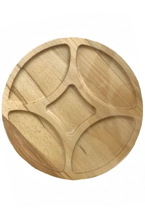 Wooden plate for 5 sections diameter 13 inches